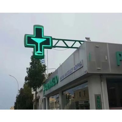 IP65 Outdoor P10 Led Apotheke Kreuz Anzeige Led Billboard Sign Vollfarbe