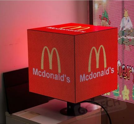 Kreisförmige Front Service kommerzielle LED-Anzeige 1R1G1B Pixel mit IP31-Schutz