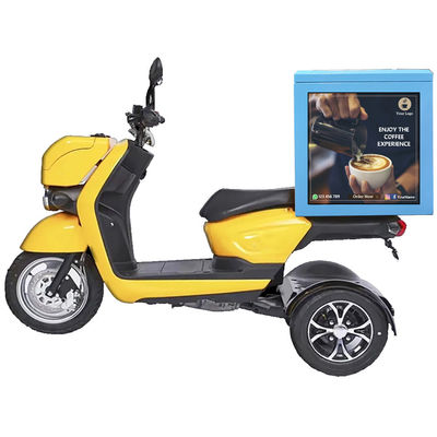 LED-Lieferbox-Display, Takeout-Box-Bildschirm, Takeaway-Box-Schild LED mit P2.5 Modell für Motorrad